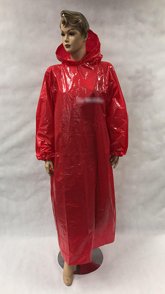 Disposable Rain Poncho with Sleeves