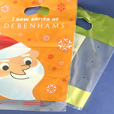 PE Photodegradable Polybag with Patch Handle