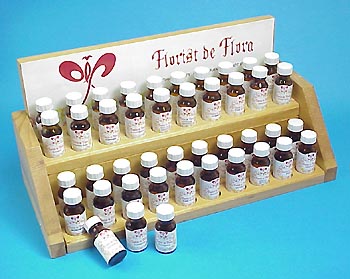 Fragrant oils - 4-bootles (15ml) on wooden stand