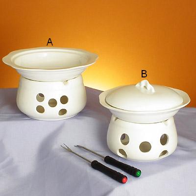 Traditional fondue set
