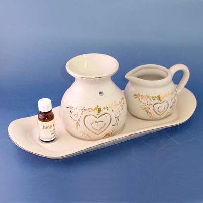 Regency - Oil burner set Including oil burner, water jar and oblong tray