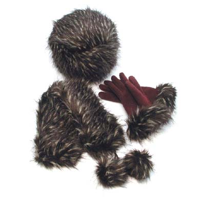 Glove: Polyester,Scarf/Hat: Main- Acrylic / Lining- Polyester