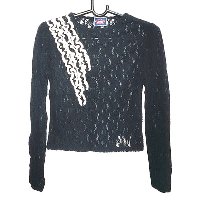 Ladies' 100% Polyester Lace Knitted Blouse