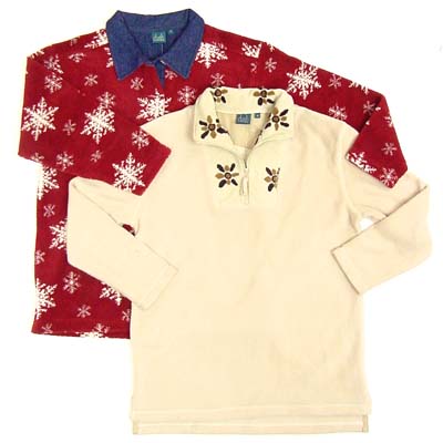 Polyester polar Fleece Knitted Pullover.