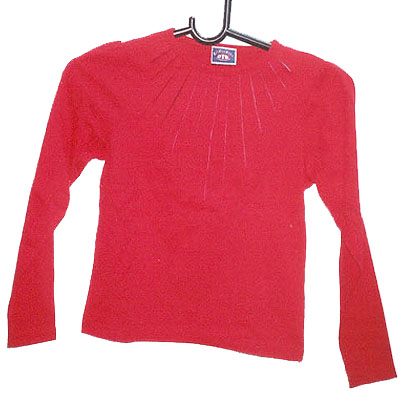 Ladies' 100% Cotton Single Jersey Knitted Blouse
