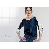 Go Draw Up Close Top | Shadow Dye Storm Print