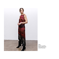 Go Shirr It Up Dress | Winter Gradient Print