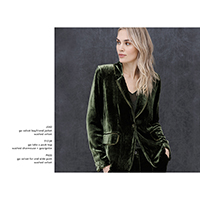 Go Velvet Boyfriend Jacket