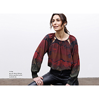 Go Cut Above Blouse | Winter Gradient Print