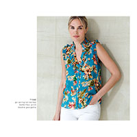 Go Spring Soiree Top | Belle Fleur Print