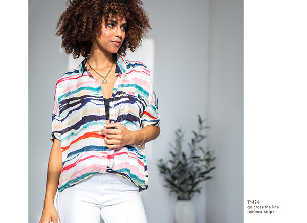 Go Cross The Line Rainbow Stripe