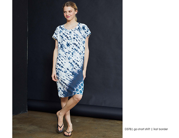 Go Short Shift | Ikat Border