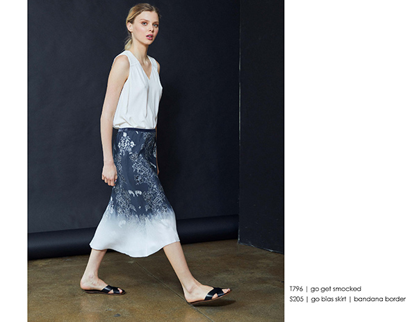 Go Bias Skirt | Bandana Border