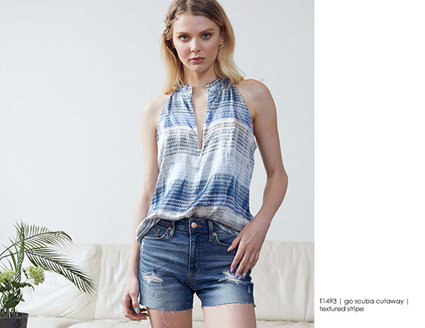 Go Scuba Cutaway Textured Stripe