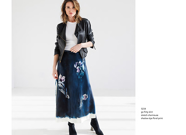 Go Flirty Skirt | Shadow Dye Floral Print