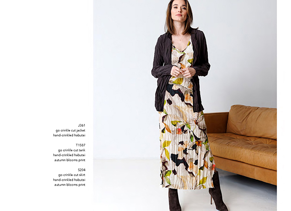 Go Crinke Cut Tank | Autumn Blooms Print