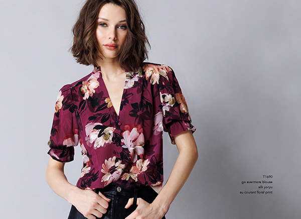 Go Evenmore Blouse | Au Courant Floral Print