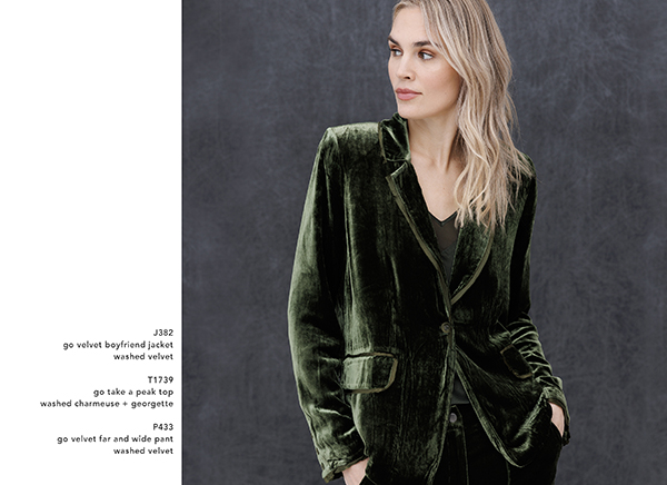 Go Velvet Boyfriend Jacket