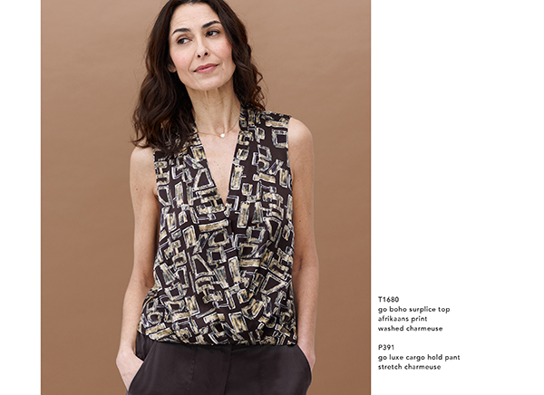 Go Boho Surplice Top | Afrikaans Print