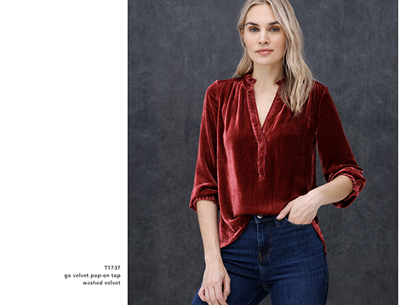 Go Velvet Pop-On Top