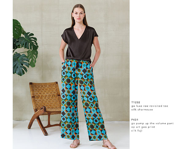 Go Pump Up The Volume Pant | Op Art Geo Print