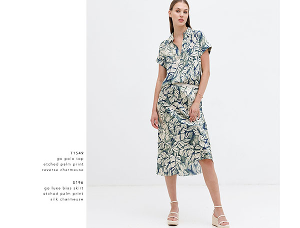 Go Polo Top | Etched Palm Print