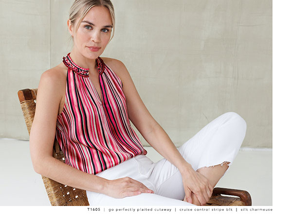 Go Perfectly Plaited Cutaway | Cruise Control Stripe Blk