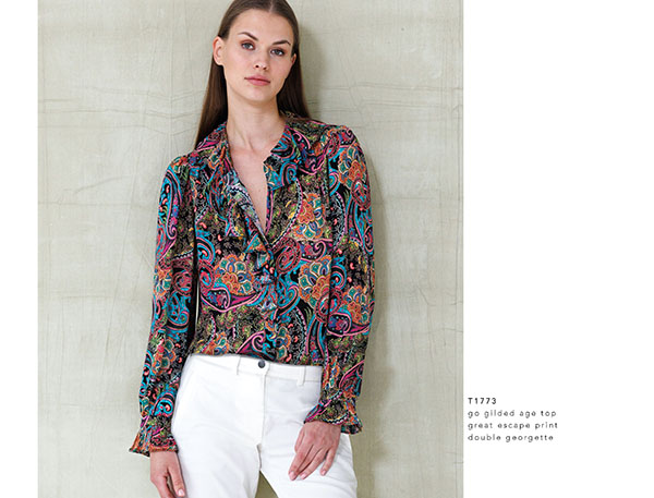 Go Gilded Age Top | Great Escape Print