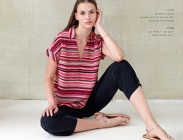 Go Polo Redux | Cruise Control Stripe Blk