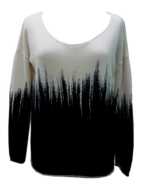 Pullover with Dip Dye