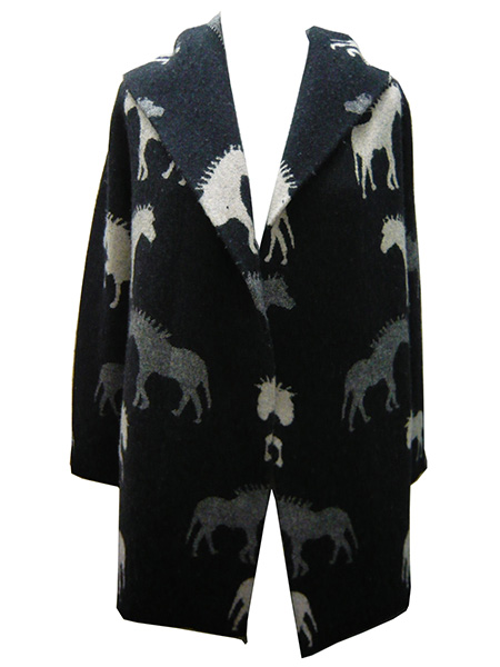 Cardigan with Jacquard