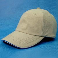 12 Oz. 100% Cotton Canvas Cap With Sandwich Peak