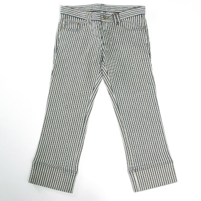 Cropped Pinstripe Pants