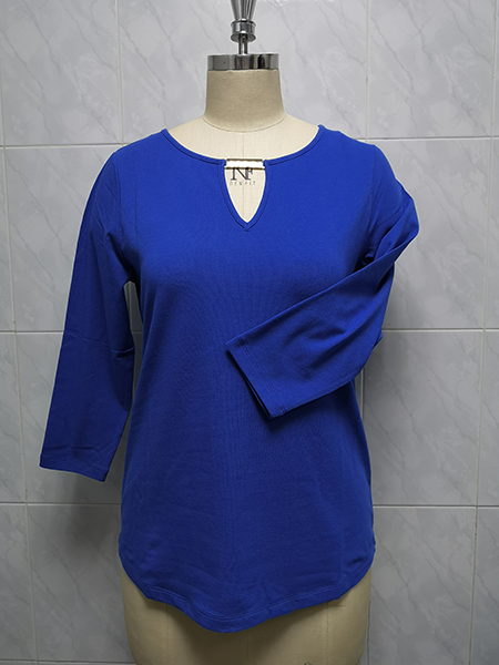 Ladies' 95% Viscose 5% Spandex Knitted Top