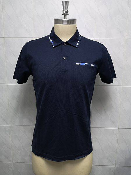 Men's 100% Mercerized Cotton Knitted Polo Shirt