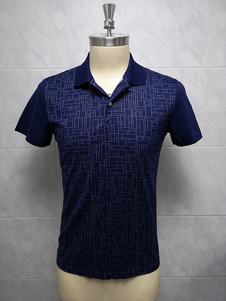 Men's 100% Double Mercerized Cotton Knitted Polo Shirt