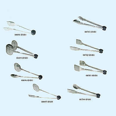 Stainless Steel Safety Locking Tongs