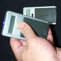 Calculator with UV Light