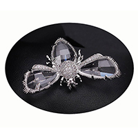 Glass Bead Bee Brooch