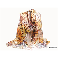 Animal Print Woven Scarf