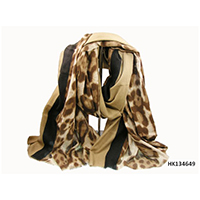 Animal Print Woven Scarf