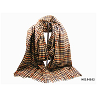 Checker Printed Woven Scarf