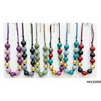 Fashion Beaded Necklace with Different Color Beads