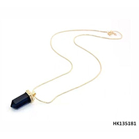 High Quality Citrin Stone Jewelry Metal Alloy Necklace