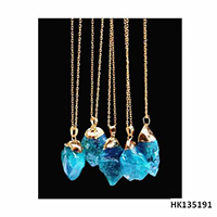 Statement Fashion Citrin Stone Jewelry Metal Alloy Necklace