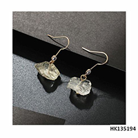 Fashion Citrin Stone Jewelry Drop Earring