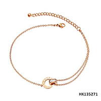 Charm Crystal Fidget Jewelry Metal Alloy Necklace