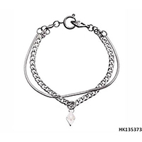 High Quality Fidget Silver Plated Jewelry Metal Alloy Bracelet