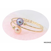 Colorful Imitation Pearl Jewelry Metal Alloy Ring
