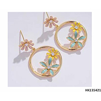 Colorful Jewelry Metal Alloy Drop Earring